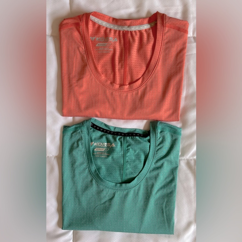 KORSA by Roadrunner Sports Women’s Running tops Size Small- Set of 2 tops